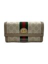 【中古】GUCCI◆長財布/--/CRM/総柄/レディース【服飾雑貨他】(4)
