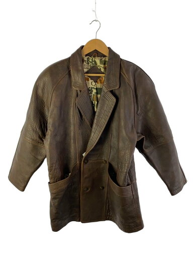 【中古】レザージャケット・ブルゾン/L/レザー/BRW【メンズウェア】 【中古】レザージャケット・ブルゾン/L/レザー/BRW【メンズウェア】
