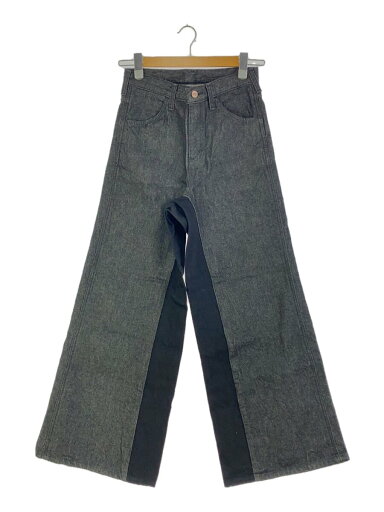 【中古】WRANGLER◆リメイクワイドデニムパンツ/ボトム/XS/デニム/BLK/WM1864【メンズウェア】 【中古】WRANGLER◆リメイクワイドデニムパンツ/ボトム/XS/デニム/BLK/WM1864【メンズウェア】