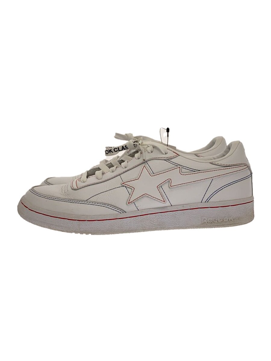 BAPE STA!◆ローカットスニーカー/29cm/WHT/Q47367