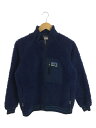 【中古】patagonia◆トップス/XL/ポリエステル/NVY【キッズ】