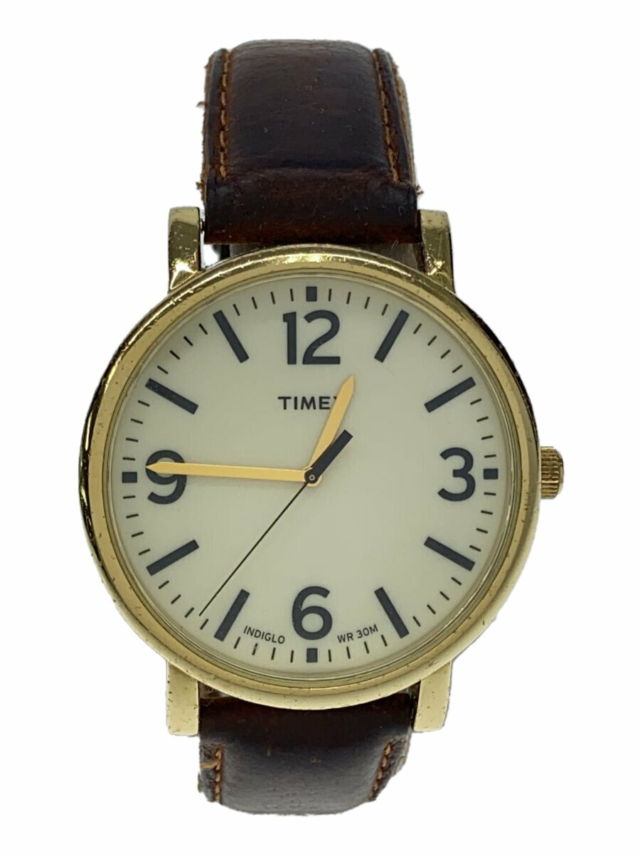 【中古】TIMEX◆クォーツ腕時計/アナ