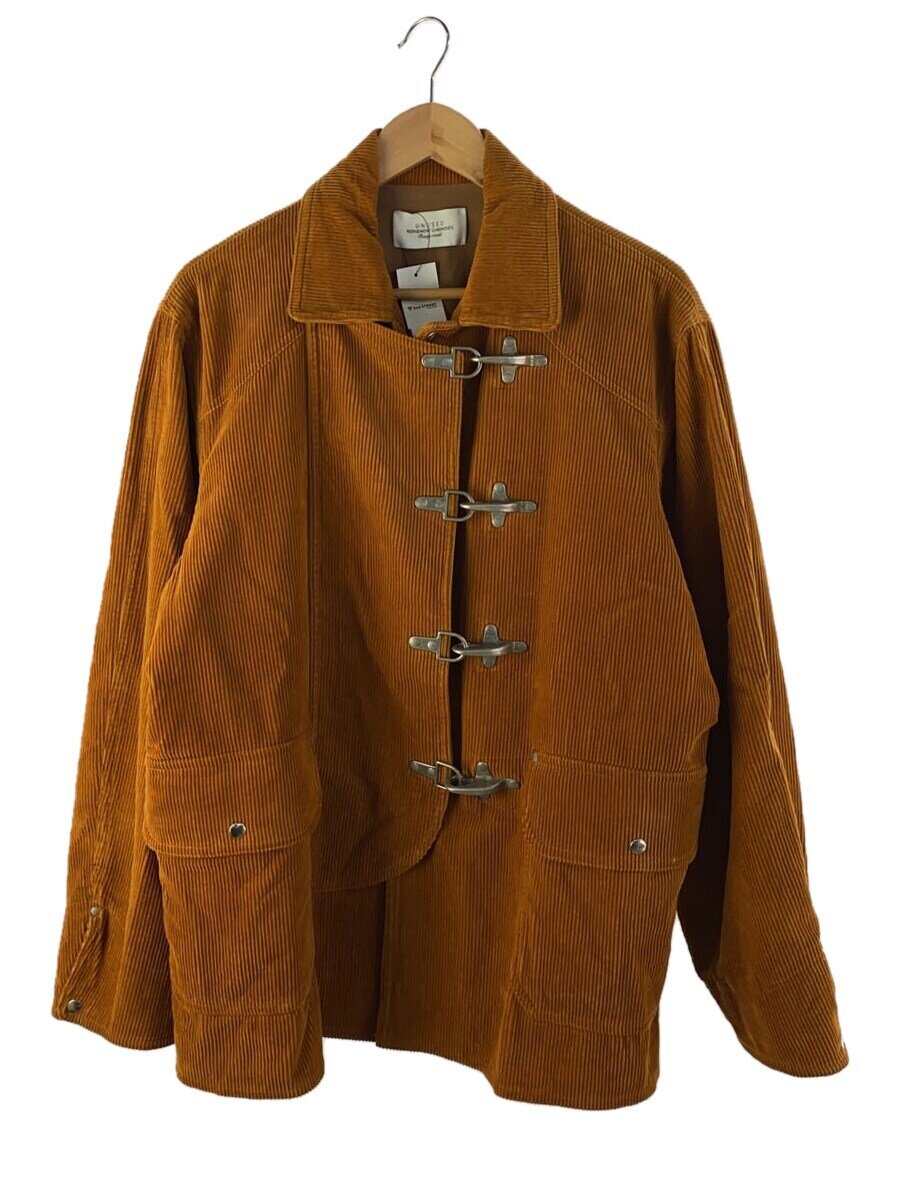 【中古】UNUSED◆FIREMAN CORDUROY JACKET/1/コットン/BRW/無地/US2073【メンズウェア】