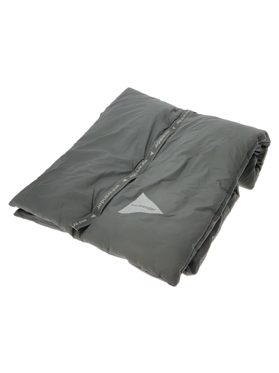 and wander◆PRIMALOFT rip muffler/服飾雑貨/ナイロン/グレー/メンズ/574-3287024//