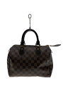 【中古】LOUIS VUITTON◆スピーディ25_ダミエ・エベヌ_BRW/PVC/ブラウン//【バッグ】