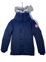 【中古】CANADA GOOSE◆JASPER PARKA/ダウンジャケット/XS/ポリエステル/NVY/無地/3438JM【メンズウェア】