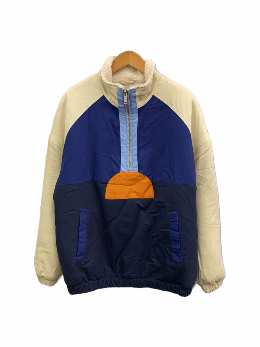【中古】ZARA◆フリースジャケット/L/コットン/NVY【メンズウェア】