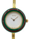 【中古】GUCCI◆クォーツ腕時計/アナログ/--/WHT/GLD/11/12.2【服飾雑貨他】(2)