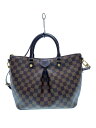 【中古】LOUIS VUITTON◆シエナMM_ダミエ・エベヌ_BRW/PVC/BRW【バッグ】