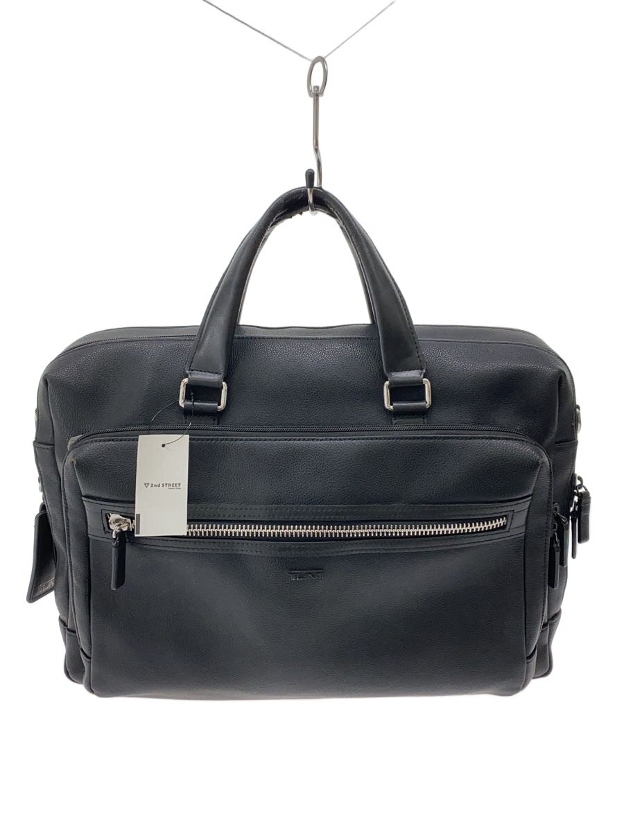 【中古】TUMI◆バッグ/レザー/BLK//【�