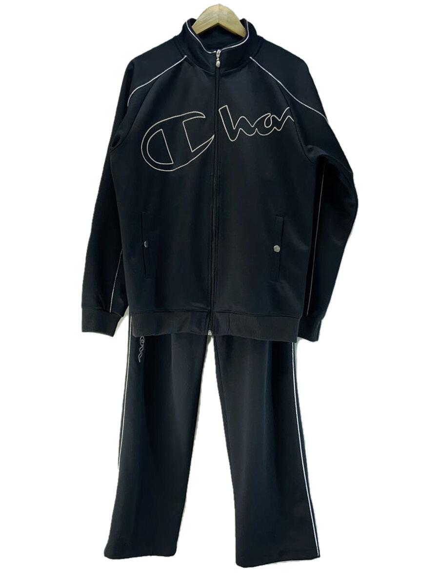 【中古】Champion◆セットアップ/--/ポリエステル/BLK/0070629N00【メンズウェア】