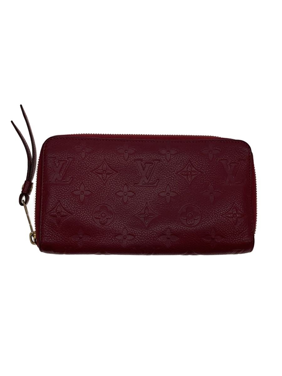 【中古】LOUIS VUITTON◆ジッピー・ウォレット_モノグラム・アンプラント/牛革/BRD/レディース【服飾雑貨他】