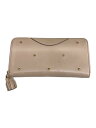 【中古】ANYA HINDMARCH◆長財布/レザー/PNK/無地/レディース【服飾雑貨他】