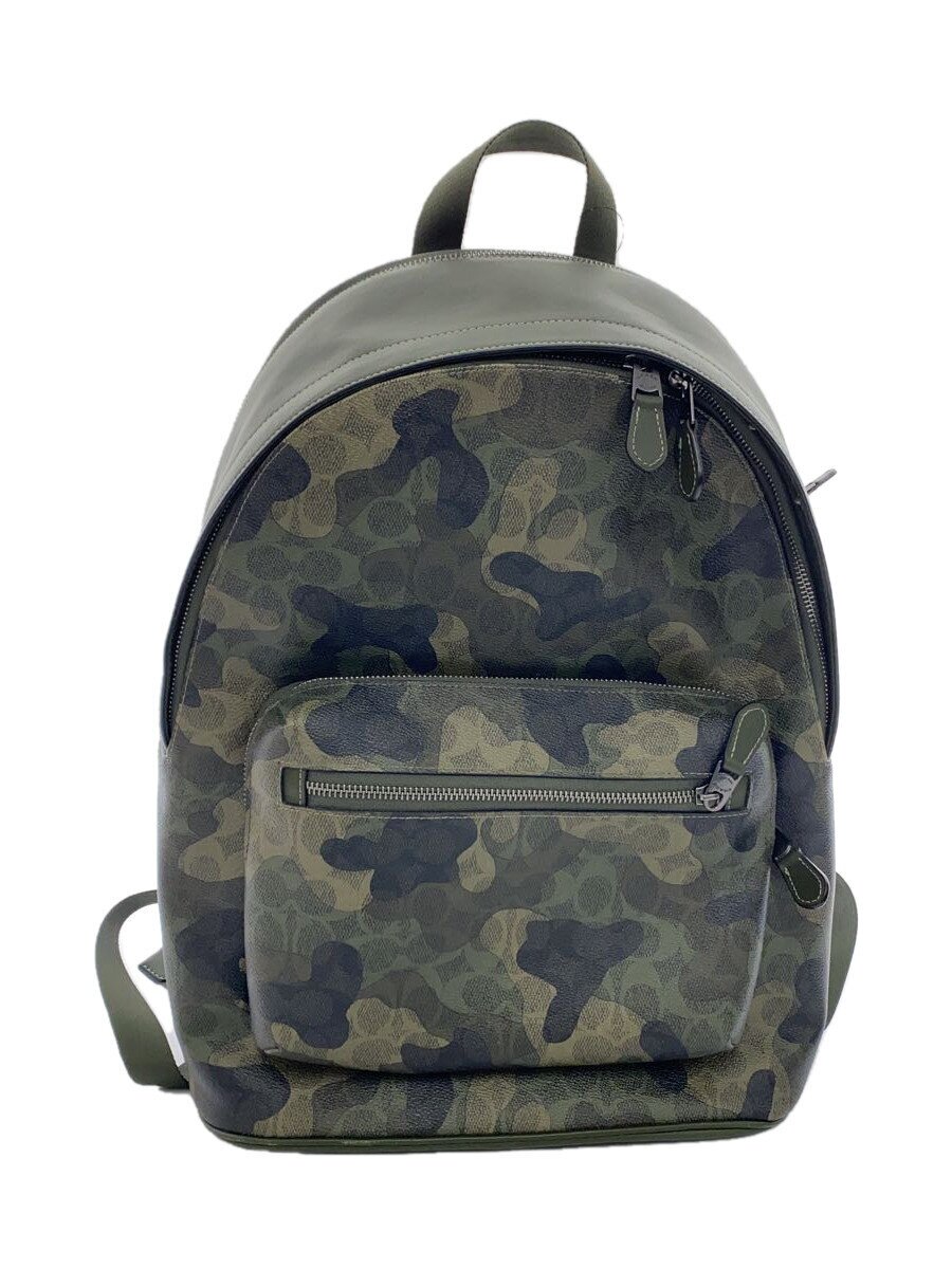 Other - 【中古】COACH◆リュック/レザー/KHK/カモフラ/CW311/角擦れ有【バッグ】