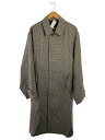 【中古】stein◆20AW/SLEEVE OVER FOUNDATION COAT/ステンカラーコート/S/ウール/BRW【メンズウェア】