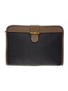 【中古】dunhill◆セカンドバッグ/--/BRW/無地/角スレあり【バッグ】
