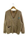 【中古】EXODUS/22SS/MOHAIR KNIT CARDIGAN/XL/アクリル/ベージュ【メンズウェア】