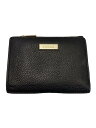 【中古】FURLA◆2つ折り財布/レザー/BLK/無地/レディース/PCO9RZY【服飾雑貨他】