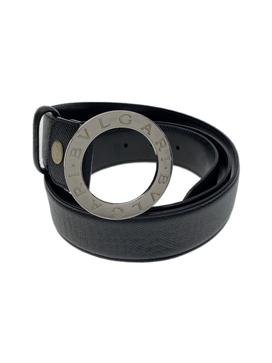 【中古】BVLGARI◆ベルト/レザー/BLK/メンズ//【服飾雑貨他】