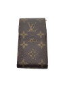 【中古】LOUIS VUITTON◆エテュイ・シガレット_モノグラム・キャンバス_BRW/--/BRW/メンズ【服飾雑貨他】