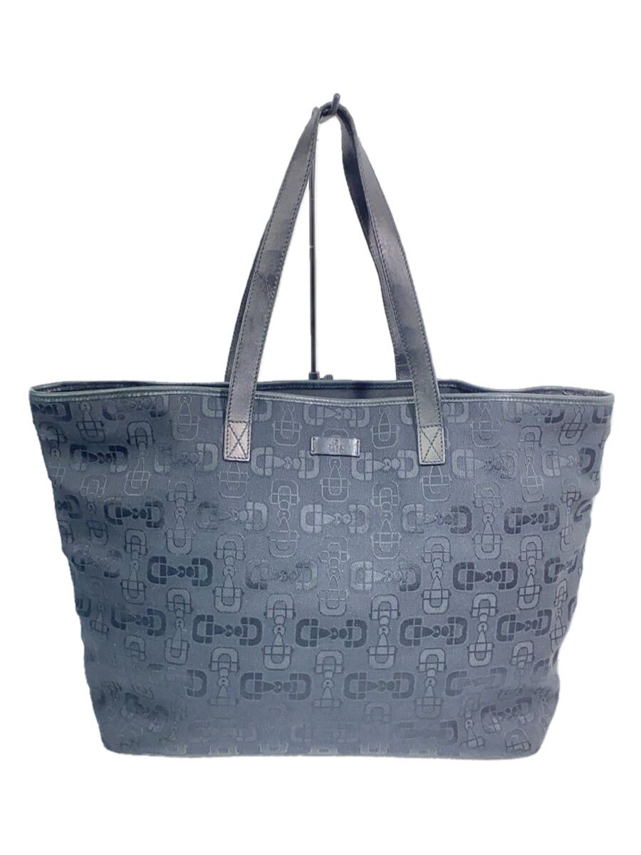GUCCI - 【中古】GUCCI◆トートバッグ/キャンバス/BLK/総柄/238696 001013【バッグ】