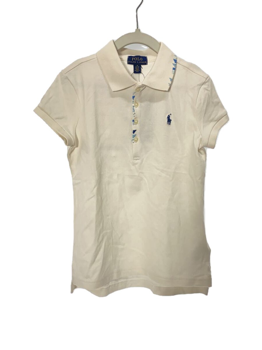 【中古】POLO RALPH LAUREN◆ポロシャツ/140cm/コットン/WHT/313785430001【キッズ】
