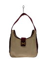 【中古】HERMES◆トートバッグ/キャンバス/BRD/無地/サコ/【バッグ】