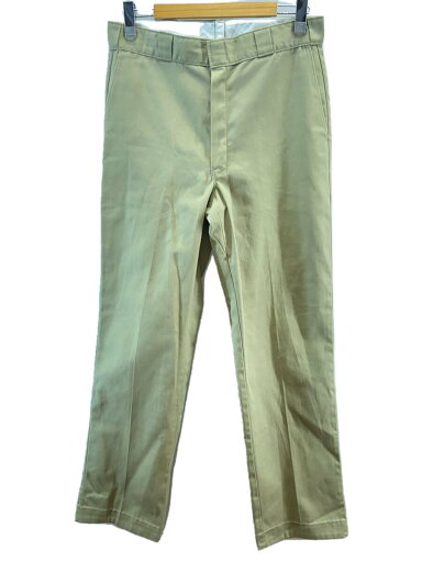 【中古】DICKIES◆90s/タロンジップ/usa製/ストレートパンツ/32/ポリエステル/KHK/無地【メンズウェア】 【中古】DICKIES◆90s/タロンジップ/usa製/ストレートパンツ/32/ポリエステル/KHK/無地【メンズウェア】