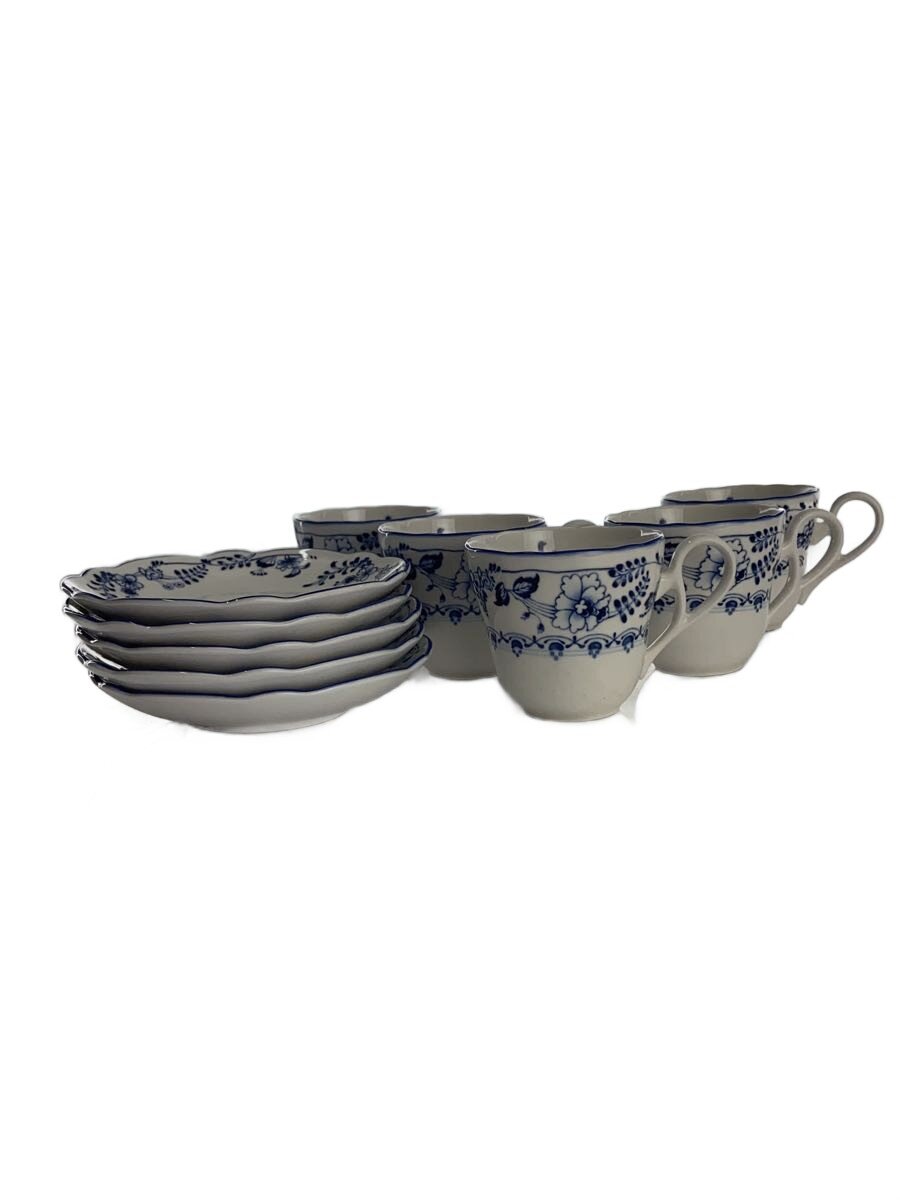 【中古】Noritake◆カップ&ソーサー/5点セット/WHT【キッチン用品】