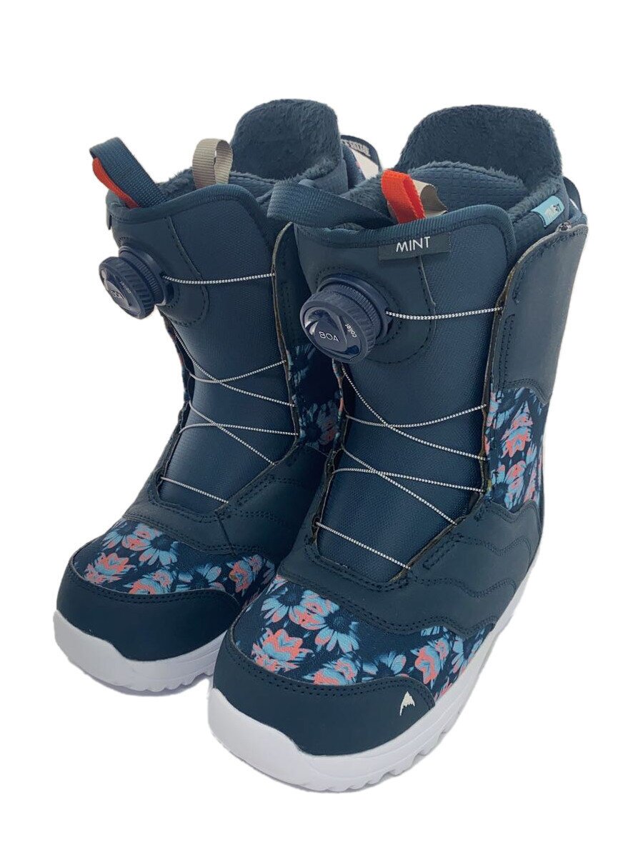 【中古】BURTON◆スノーボードブーツ/mint boa wide/花柄/23cm/NVY【スポーツ】