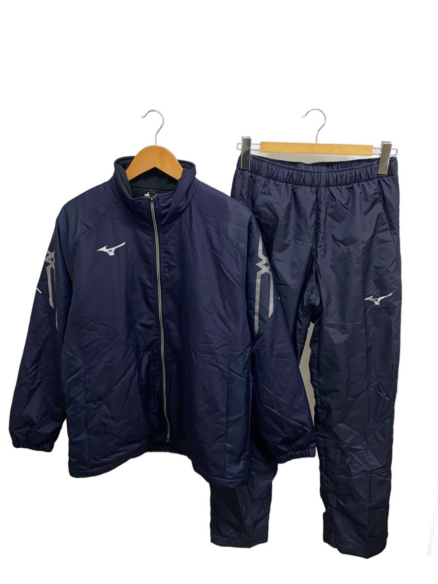 【中古】MIZUNO◆セットアップ/M/ポリエステル/ネイビー/ミズノ/タグ付【メンズウェア】