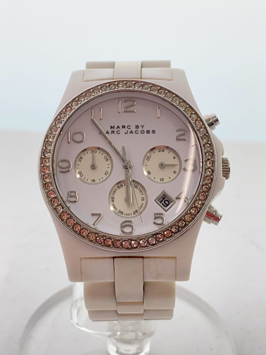 【中古】MARC BY MARC JACOBS◆クォーツ腕時計/アナログ/セラミック/WHT/WHT/MBM4537【服飾雑貨他】