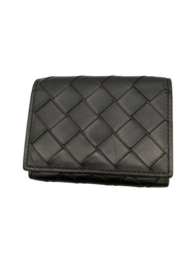 【中古】BOTTEGA VENETA◆3つ折り財布/レザー/BLK/メンズ【服飾雑貨他】 【中古】BOTTEGA VENETA◆3つ折り財布/レザー/BLK/メンズ【服飾雑貨他】