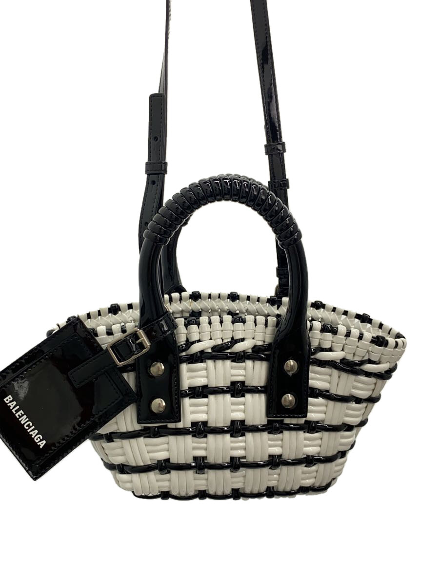 【中古】BALENCIAGA◆ハンドバッグ/--/WHT/678028・9660・R・640892【バッグ】