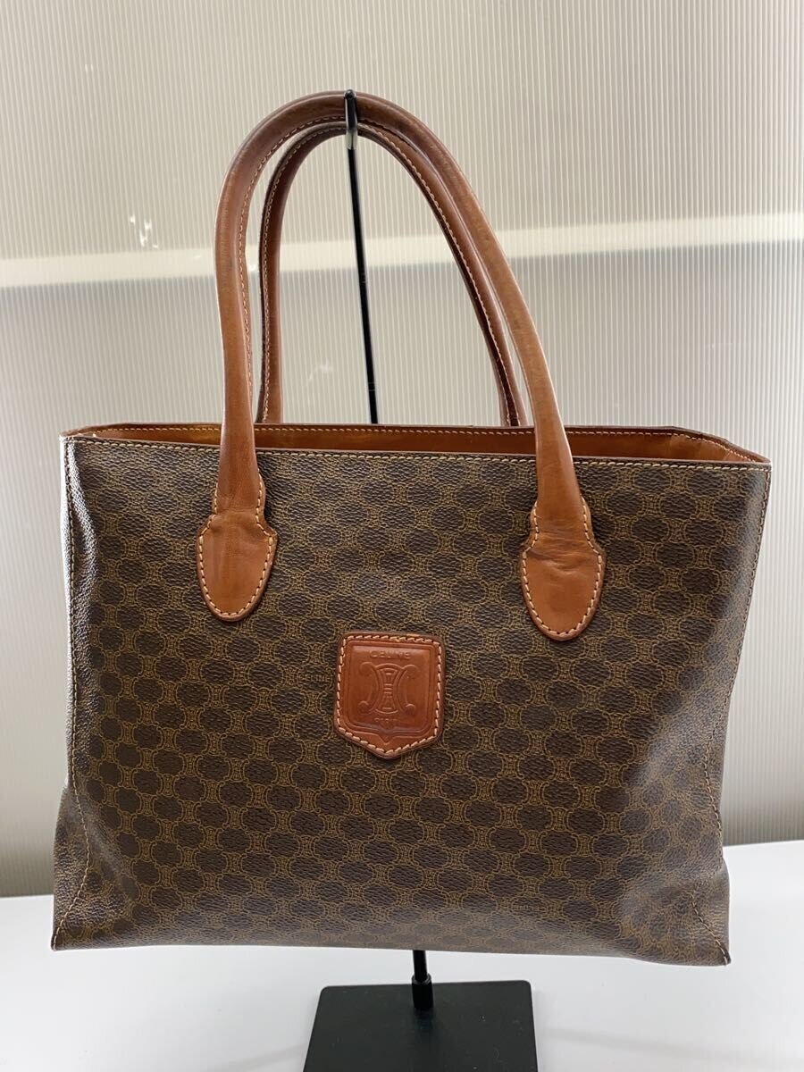 【中古】CELINE◆トートバッグ/PVC/BRW/総柄【バッグ】