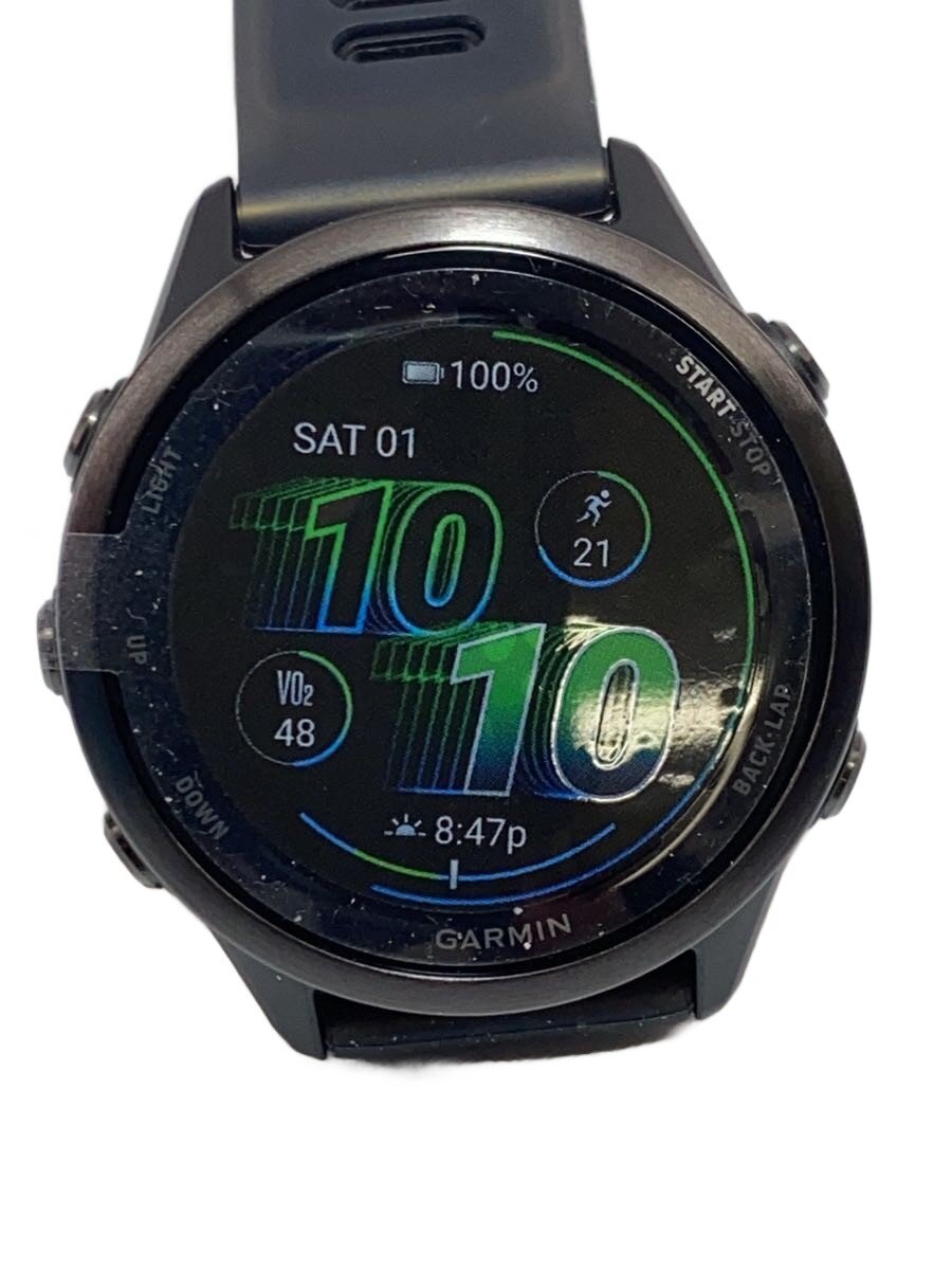 【中古】GARMIN◆スマートウォッチ/デジタル/ラバー/BLK【服飾雑貨他】