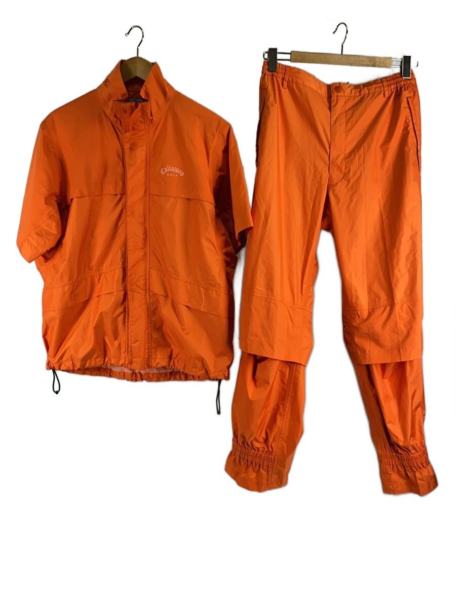 【中古】Callaway◆ゴルフレインウェアセットアップ/L/ORN/241-988501【スポーツ】