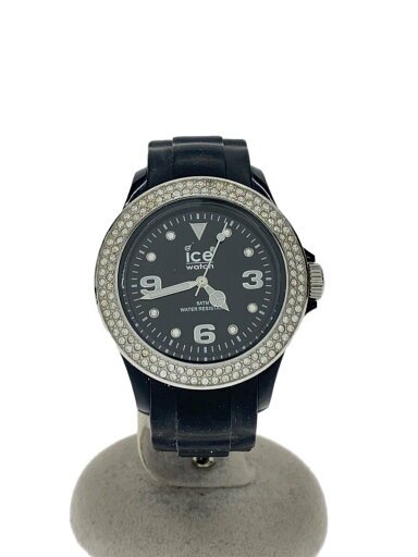 【中古】ice watch◆クォーツ腕時計/アナログ/ラバー/BLK/BLK/ーー//【服飾雑貨他】 【中古】ice watch◆クォーツ腕時計/アナログ/ラバー/BLK/BLK/ーー//【服飾雑貨他】