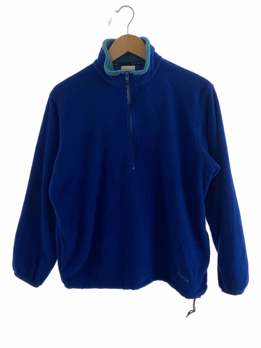 【中古】L.L.Bean◆フリースジャケット/M/ポリエステル/ブルー【メンズウェア】