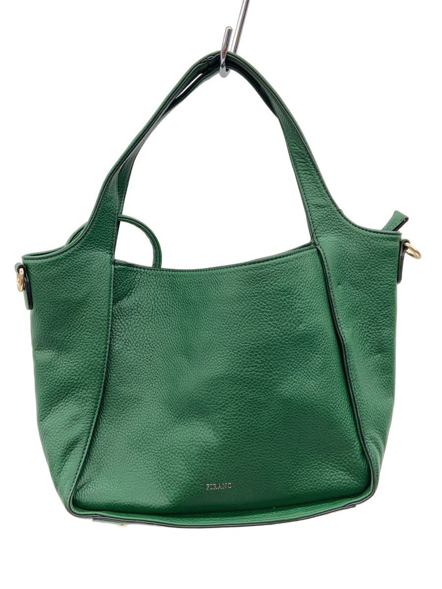 【中古】FIRANO◆2WAY/ショルダーバッグ/ハンドバッグ/--/GRN【バッグ】