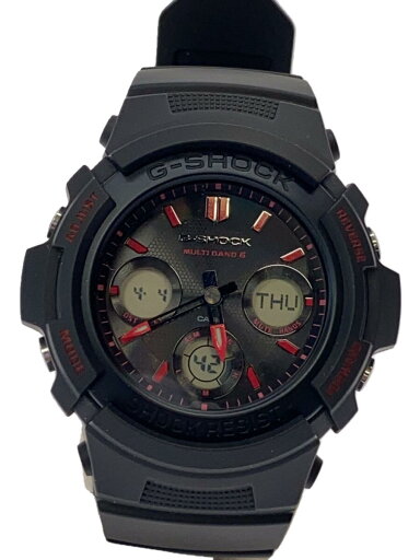 【中古】CASIO◆ソーラー腕時計_G-SHOCK/デジアナ/ラバー/BLK/BLK【服飾雑貨他】 【中古】CASIO◆ソーラー腕時計_G-SHOCK/デジアナ/ラバー/BLK/BLK【服飾雑貨他】