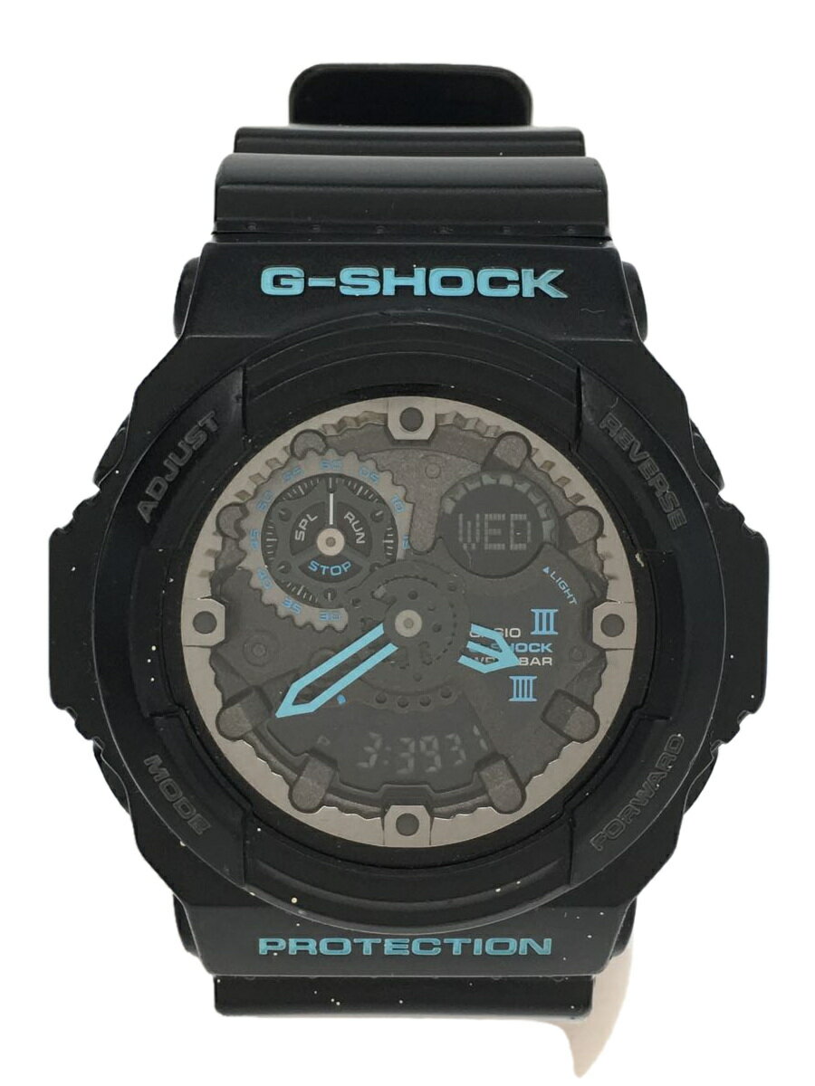 【中古】CASIO◆クォーツ腕時計 G-SHOCK/デジアナ/ブラック/黒/GA-300BA/アクセサリー/ジーショック【服飾雑貨他】