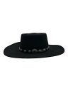 【中古】STETSON◆ハット/7 3/8/ウール/BLK/メンズ【服飾雑貨他】