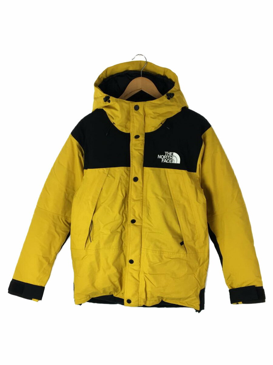 【中古】THE NORTH FACE◆MOUNTAIN DOWN JACKET_マウンテンダウンジャケット/M/ナイロン/YLW//【メンズウェア】