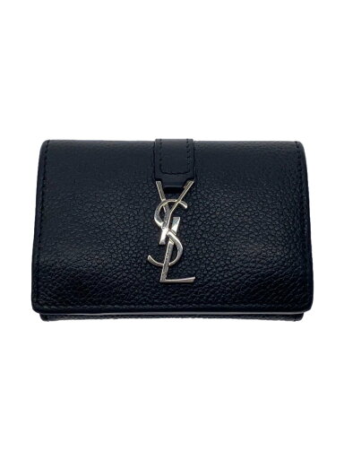 【中古】SAINT LAURENT◆3つ折り財布/--/BLK/無地/レディース【服飾雑貨他】 【中古】SAINT LAURENT◆3つ折り財布/--/BLK/無地/レディース【服飾雑貨他】