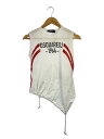 【中古】DSQUARED2◆キャミソール・タンクトップ/XS/--/WHT/s75nc0962//【レディースウェア】