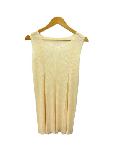 【中古】PLEATS PLEASE ISSEY MIYAKE◆プリーツプリーズイッセイミヤケ/ノースリーブチュニック/3/ポリエステル/ベージュ【レディースウェア】 【中古】PLEATS PLEASE ISSEY MIYAKE◆プリーツプリーズイッセイミヤケ/ノースリーブチュニック/3/ポリエステル/ベージュ【レディースウェア】