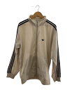 【中古】adidas◆ベッケンバウアー/トラックジャケット/ジャージ/L/ポリエステル/CRM/IZ4922【メンズウェア】