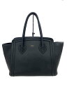 【中古】FURLA◆トートバッグ/レザー/BLK【バッグ】