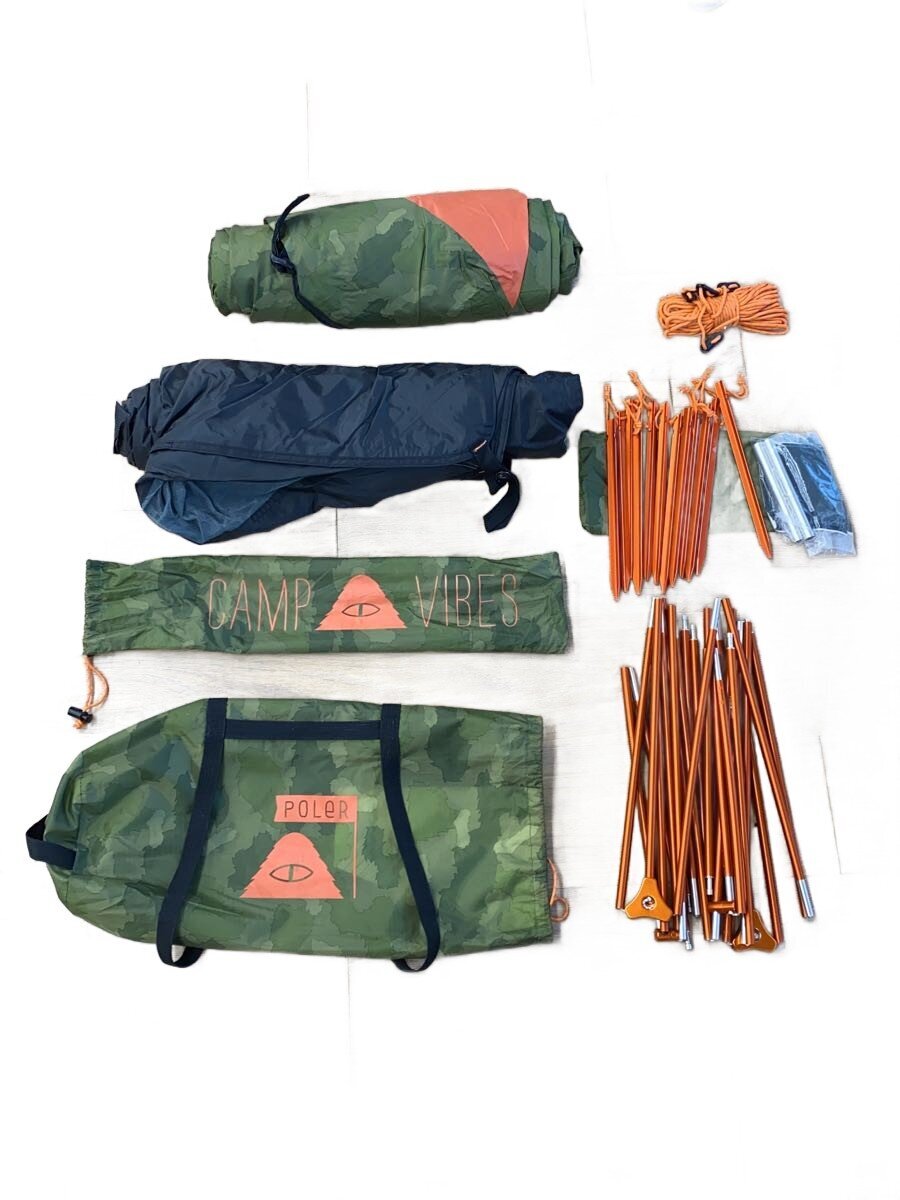 【中古】POLER OUTDOOR STUFF◆テント/ドーム/1~2人用/GRN【スポーツ】
